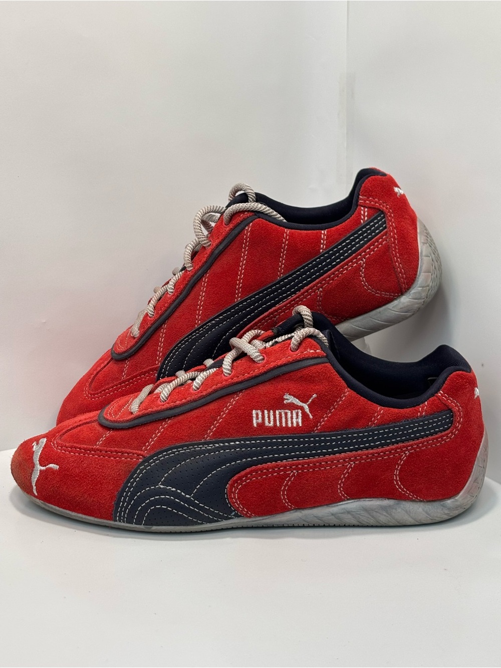 PUMA Speedcat LaQuan Smith Lace Up Women's 7.5 Red Sneakers Casual Shoe 40232402